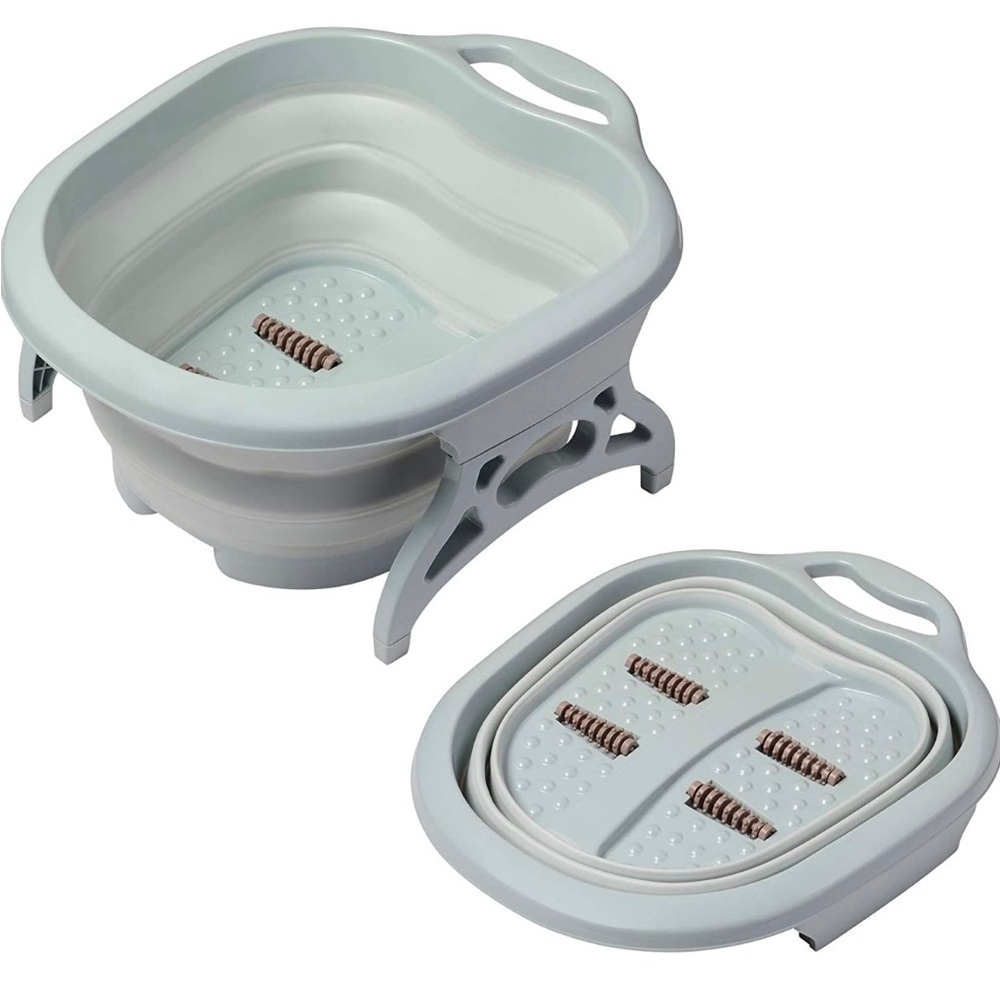 AW Collapsible Folding Plastic Foot SPA Bath Tub Soak👣